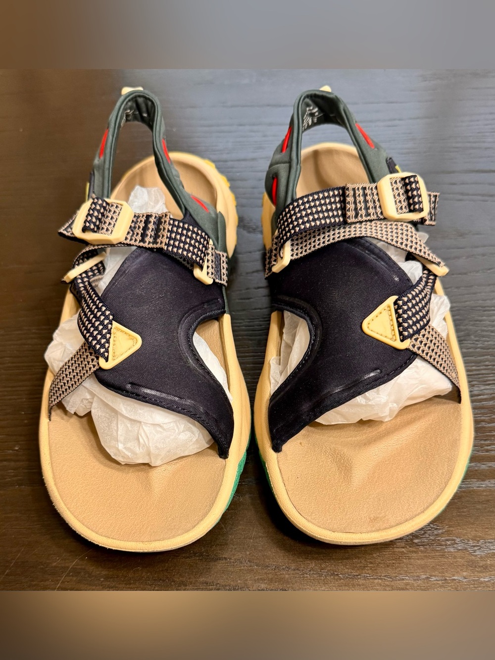 Nike Oneonta Trail Sandals Men’s 11 Olive Navy Hiking Outdoor Gorpcore